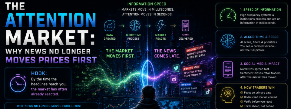 The Attention Market: Why News No Longer Moves Prices First