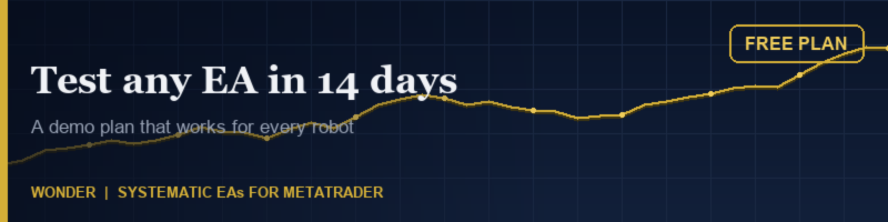 A 14-day demo plan for testing any free EA (we use our own as the example)
