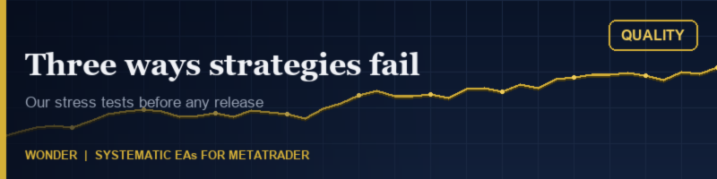 Stress-testing a gold strategy: the three failures we look for before release