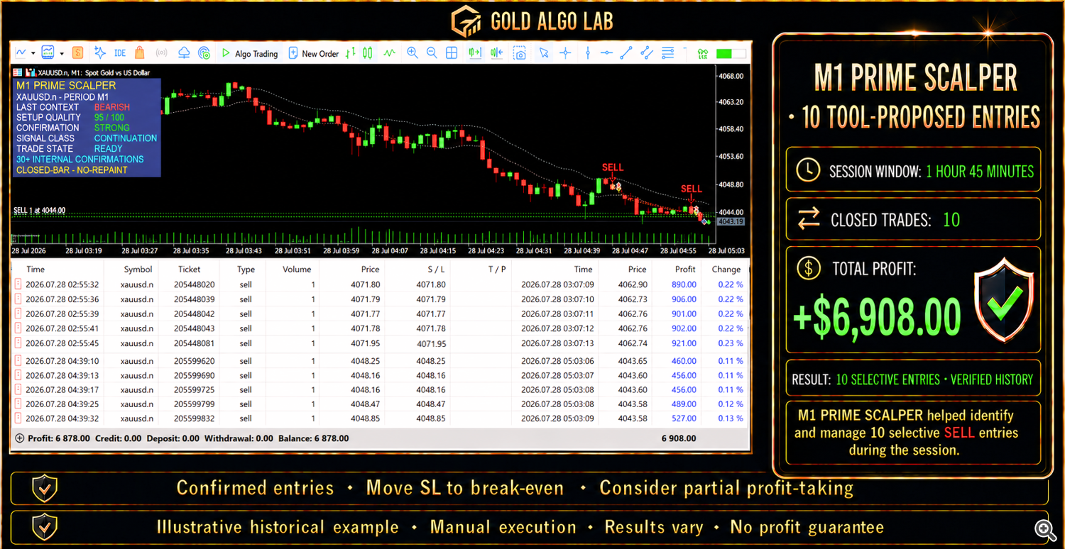 A second bearish wave completed the session