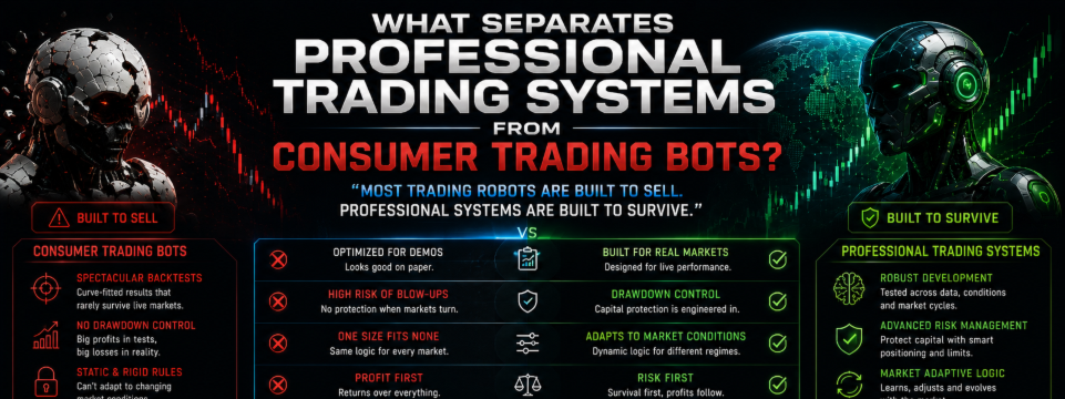 What Separates Professional Trading Systems from Consumer Trading Bots?