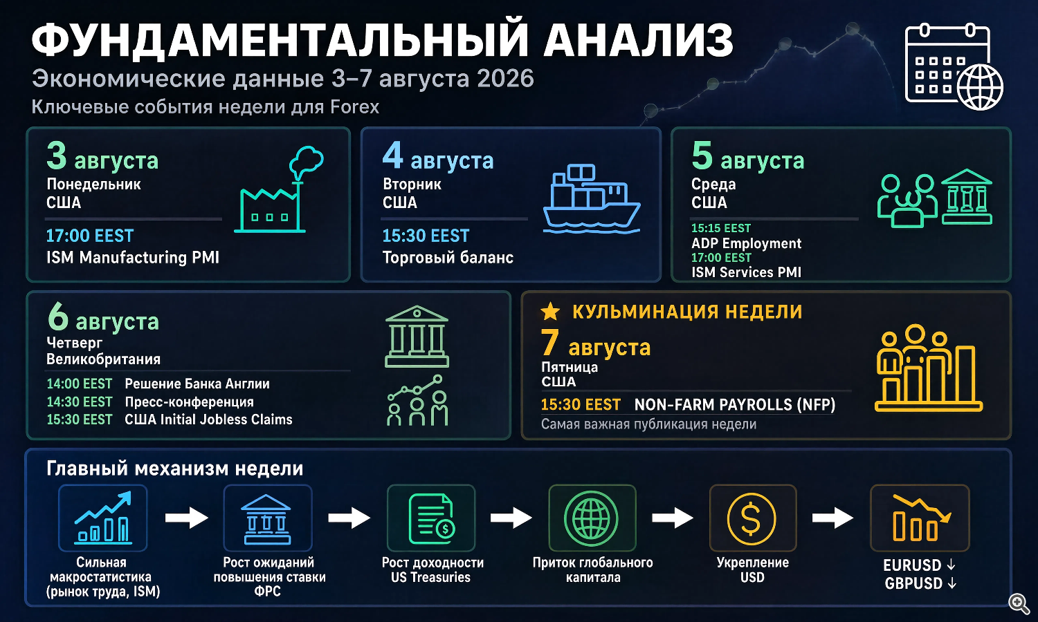 Главные события недели (3–7 августа) Главные события недели (3–7 августа)