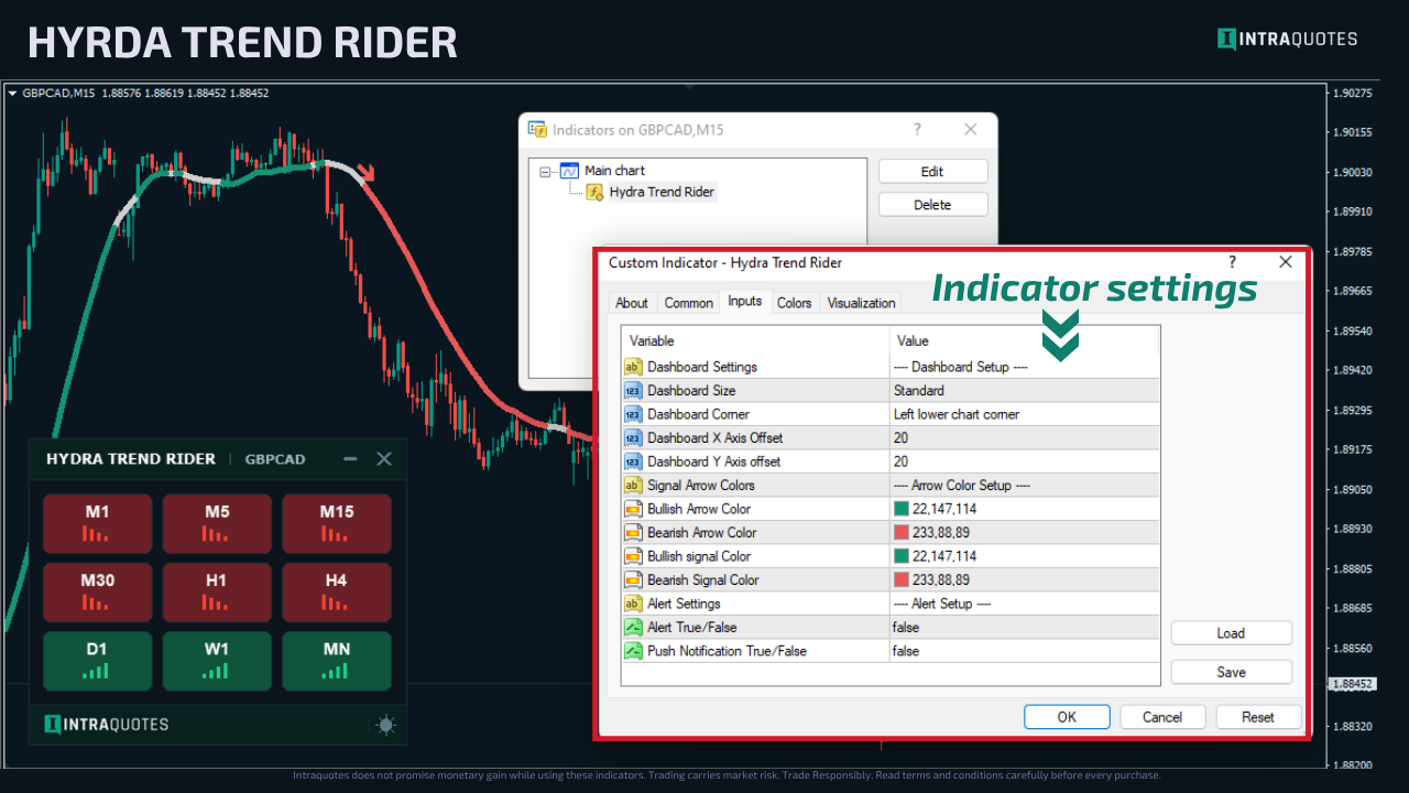 Hydra Trend Rider-Input Settings Hydra Trend Rider-Input Settings
