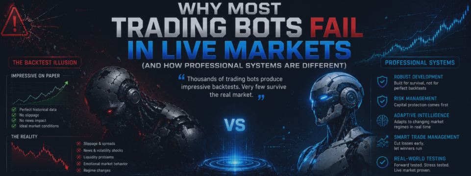 Why Most Trading Bots Fail in Live Markets