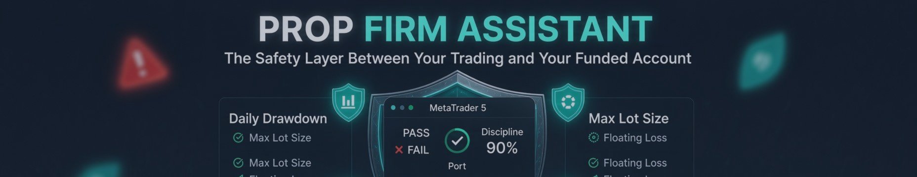 PROP FIRM ASSISTANT II with FTMO style display and Market Anomaly Detection