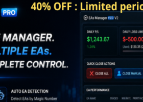 EAs Manager Pro V2: From Trade Manager to Complete Trading Control Center EAs Manager Pro V2: From Trade Manager to Complete Trading Control Center