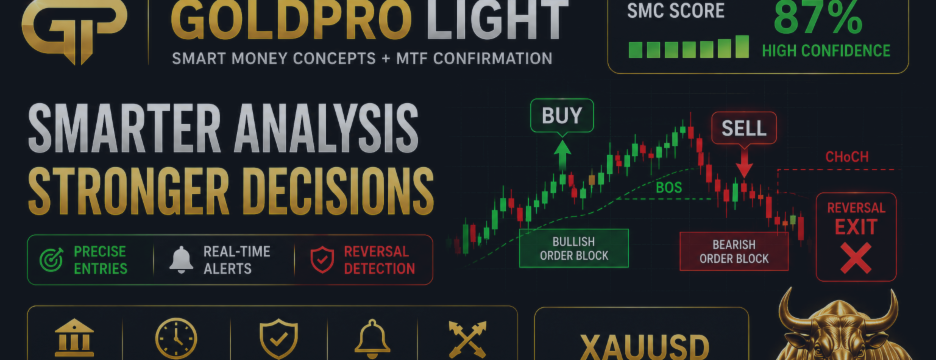 GoldPro Light — Smart Market Analysis (link of the indicator " Goldpro Light) at the end of article