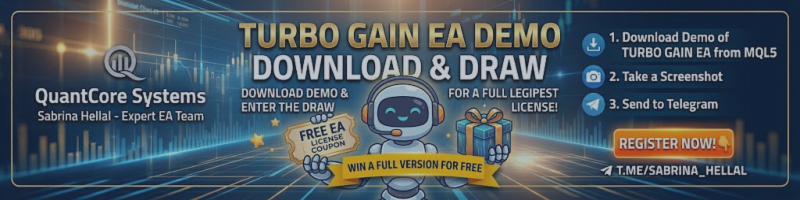 download a demo version of the TURBO GAIN EA and enter the draw to win a full version! 🎁