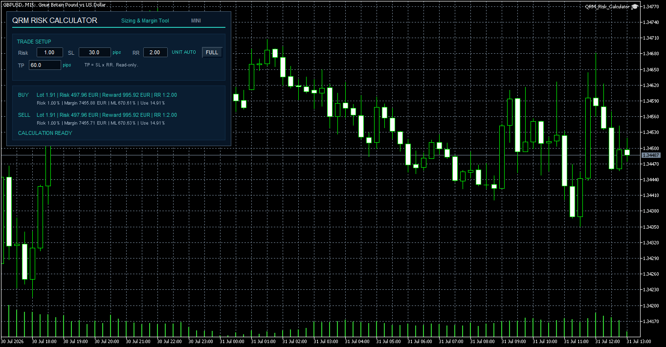 QRM Risk Calculator - MINI Panel