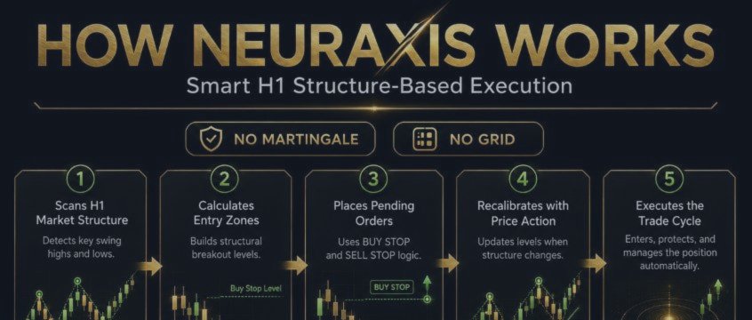 NEURAXIS – A Structured XAUUSD H1 Approach to Automated Scalping and Day Trading