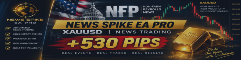 How News Spike EA Pro Captured +530 Pips on XAUUSD During NFP