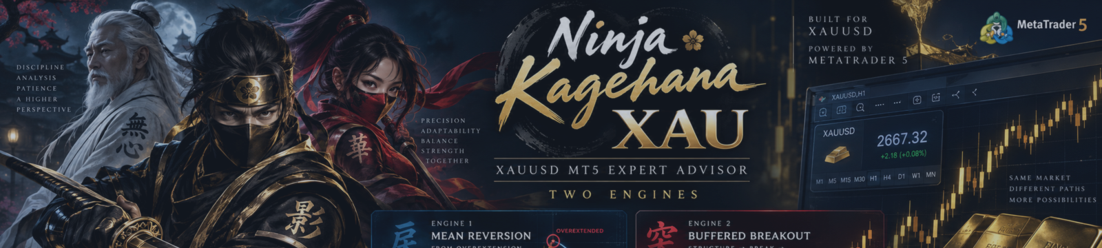 Gold Changes Fast. Two Engines Respond. | Ninja Kagehana XAU