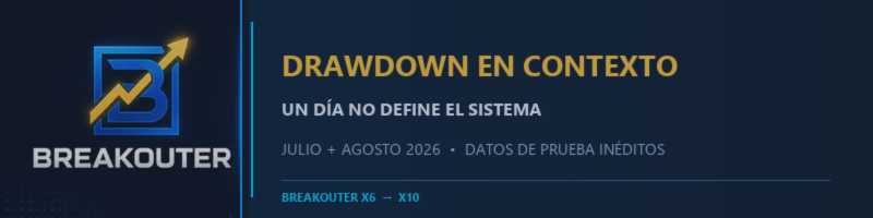 Un día de drawdown no define un sistema: lo que muestran dos meses de prueba inéditos