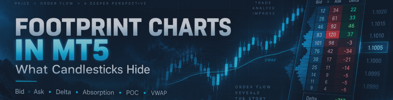 What Candlesticks Hide: Footprint Charts & Order Flow Trading Explained for Forex, MT4 and MT5
