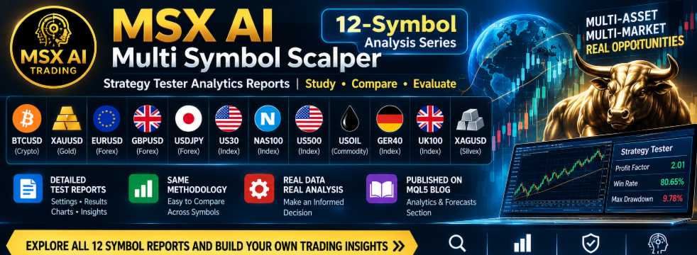 MSX AI Multi Symbol Scalper — 12-Symbol Strategy Tester Analysis Series | Study, Compare & Evaluate
