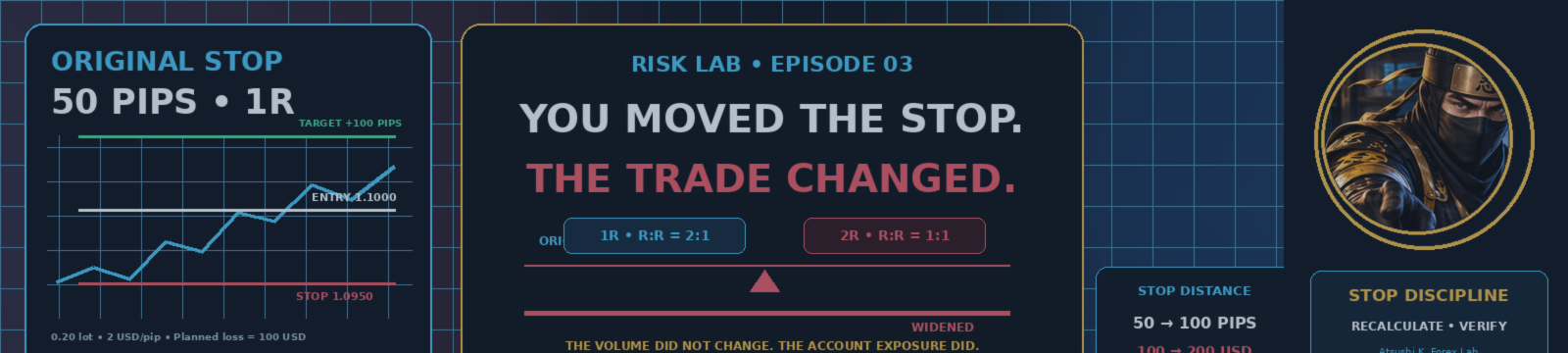 You Moved the Stop. The Trade Changed. | Risk Lab 03