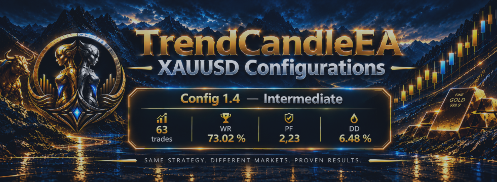 TrendCandleEA — Config 1.4 (Intermediate): The Balanced Middle-Ground XAUUSD Configuration
