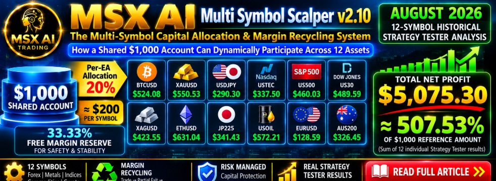 MSX AI Multi Symbol Scalper v2.10 The Multi-Symbol Capital Allocation & Margin Recycling System