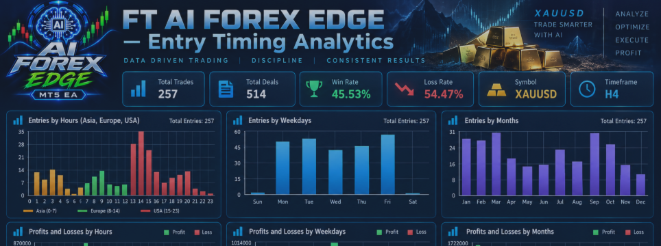 How FT XAUUSD Edge MT5 Works: A Rule-Based H4 Breakout Architecture