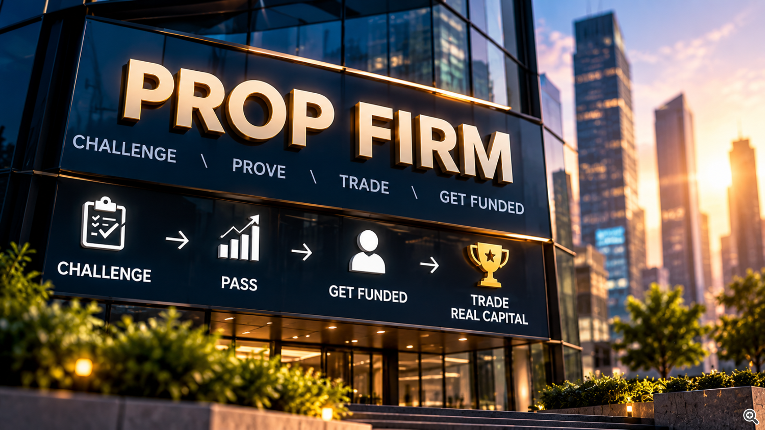 Prop firm trading challenge process from evaluation and passing the challenge to getting a funded trading account. Prop firm trading challenge process from evaluation and passing the challenge to getting a funded trading account.