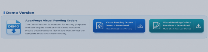 ApexForge Visual Pending Orders – MT5 Demo Version