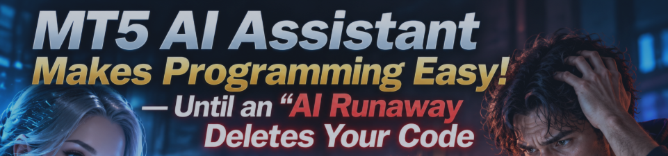 MT5 AIアシスタントでプログラム開発が超簡単に！まさか「AI暴走でコードが消えた」