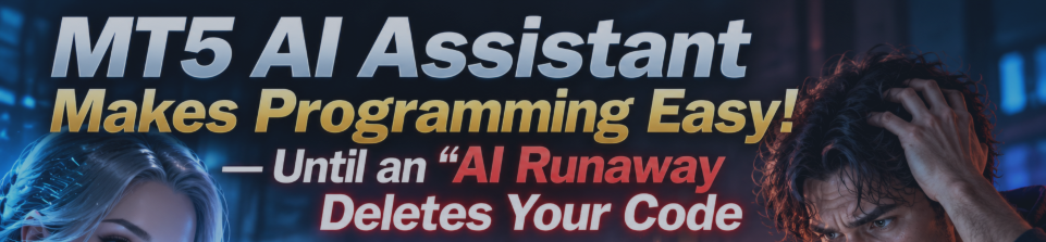’Assistente AI di MT5 rende la programmazione semplicissima! — Finché una “IA fuori controllo” non cancella il tuo codic