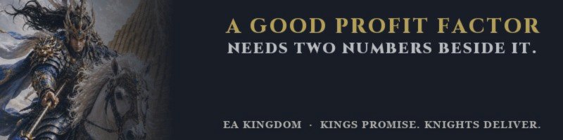 What Is a Good Profit Factor in Trading? Kingdom Hunter Gold's 4.39 Across 7,359 Tester Trades