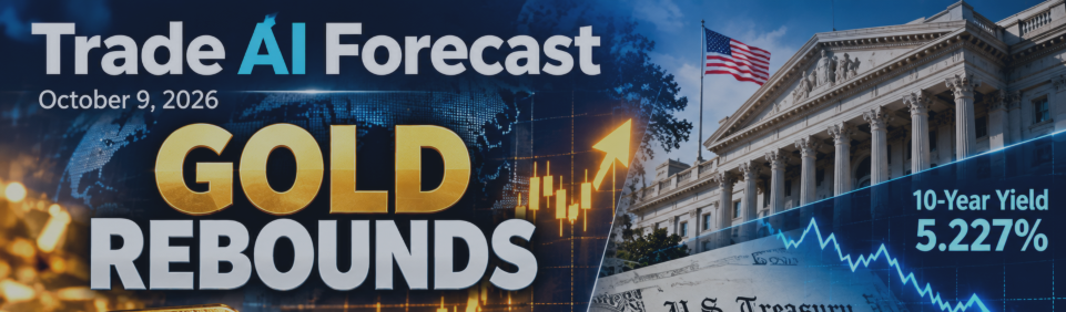 Gold Rebounds as US Treasury Yields Ease. Trade AI Forecast — October 9, 2026