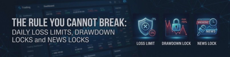 The Rule You Cannot Break: Daily Loss Limits, Drawdown Locks and News Locks