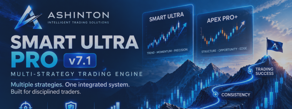 The All new powerful Ashinton Smart Ultra Pro+ v7.1 (A Multi-Strategy Trading Engine)