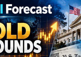 Gold Rebounds as US Treasury Yields Ease. Trade AI Forecast — October 9, 2026