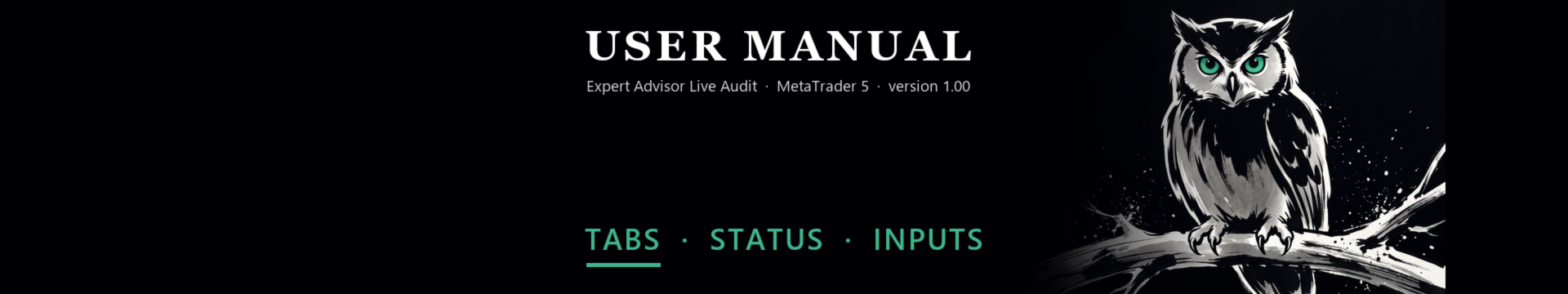 Expert Advisor Live Audit (MT5): User Manual, Status, Backtest Comparison and Execution Costs