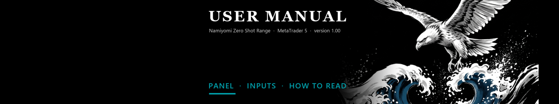Namiyomi Zero Shot Range (MT5): Manual de usuario, el panel, parámetros y cómo leer el pronóstico