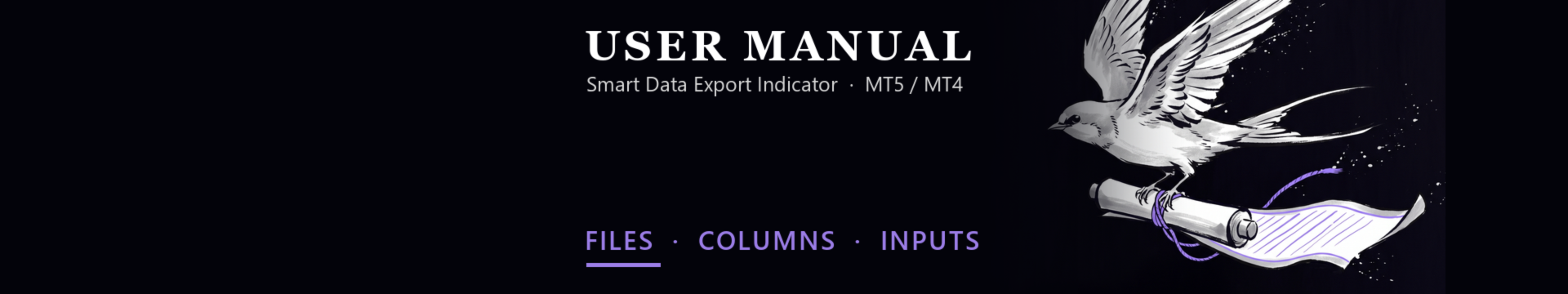 Smart Data Export Indicator (MT5/MT4)：使用手册、CSV 与 JSON Lines 文件、列与设置