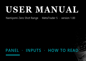 Namiyomi Zero Shot Range (MT5): Benutzerhandbuch, das Panel, Eingabeparameter und wie Sie die Prognose lesen Namiyomi Zero Shot Range (MT5): Benutzerhandbuch, das Panel, Eingabeparameter und wie Sie die Prognose lesen
