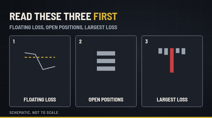 Schematic of three report items to read first, no figures