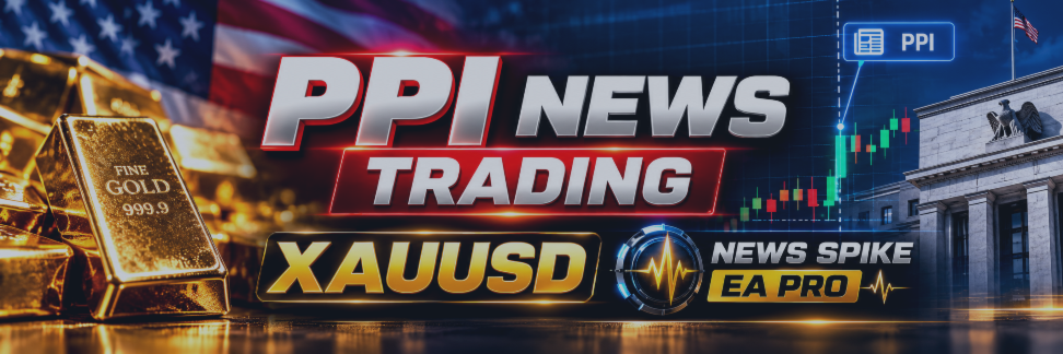 US PPI News Trading on XAUUSD | News Spike EA Pro in Action