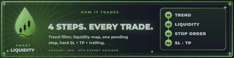 4 Steps, Every Trade: How Smart Liquidity Gold Decides