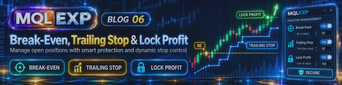 Position Management in Multi Risk Manager Pro: Break-Even, Trailing Stop, Lock Profit and Secure