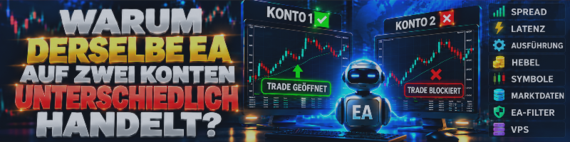 Warum kann derselbe EA auf zwei Konten unterschiedlich handeln?