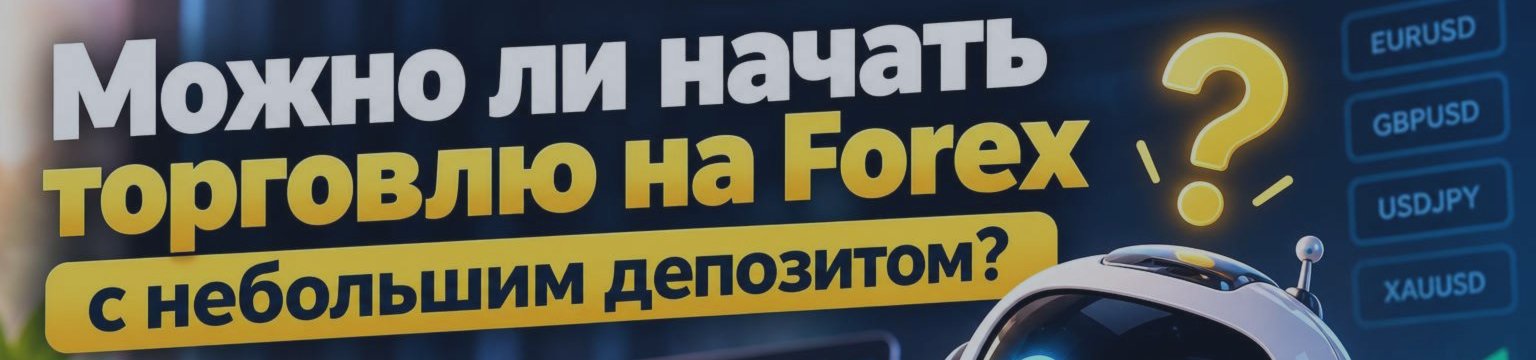 Можно ли начать торговлю на Forex с небольшим депозитом?