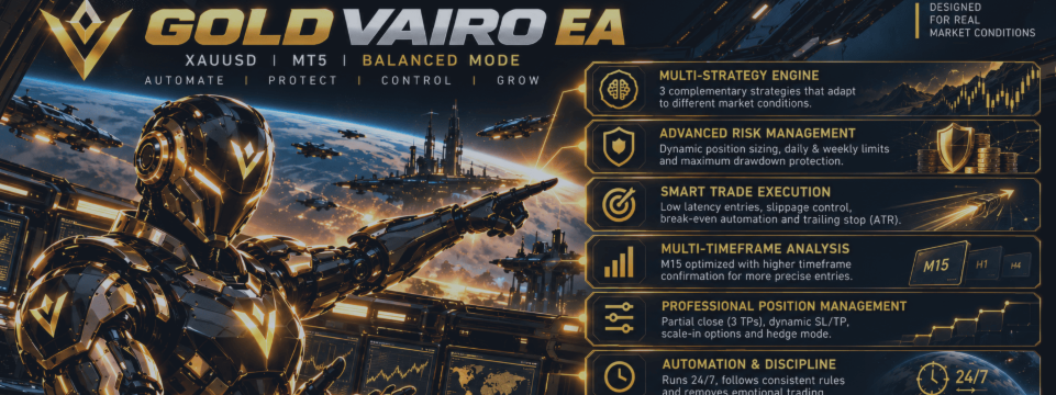 Gold Vairo MT5: A New Approach to Automated Gold Trading with 14 Strategies and Advanced Risk Management