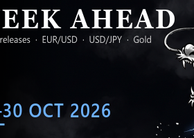 Semaine du 26 au 30 octobre 2026 : impact habituel des annonces clés sur EUR/USD, USD/JPY et l'or Semaine du 26 au 30 octobre 2026 : impact habituel des annonces clés sur EUR/USD, USD/JPY et l'or