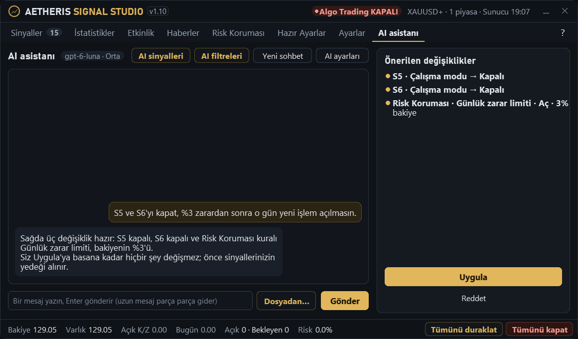 AETHERIS Signal Studio