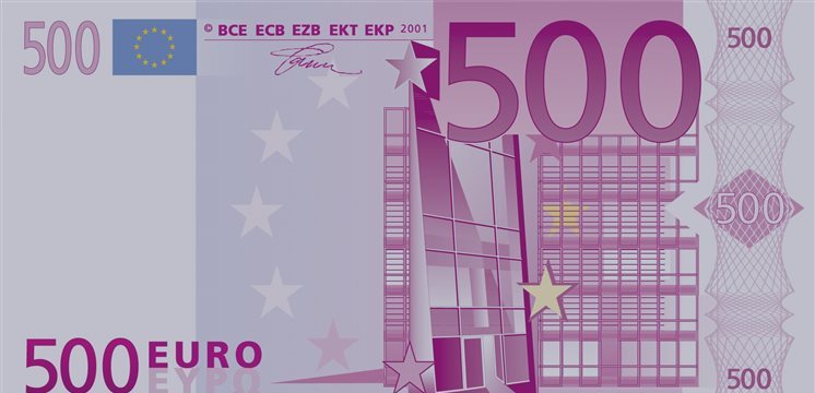 Los billetes de 500 euros bajan en julio hasta los 76 millones