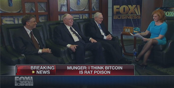 Warren Buffet about Bitcoin in 2015 - "Stay away from it. It’s a mirage, basically. … It’s a method of transmitting money"