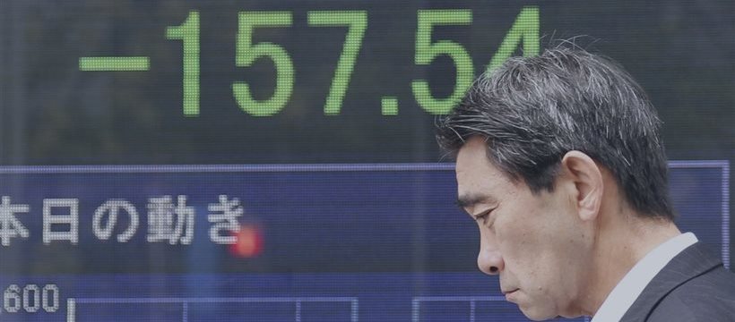 Dollar pushed away from highs, Asian shares slip