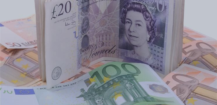 Pound approaches five-year lows after weak UK data