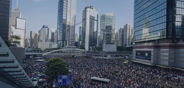 Asian stocks fall amid Hong Kong pro-democracy protests, dollar up